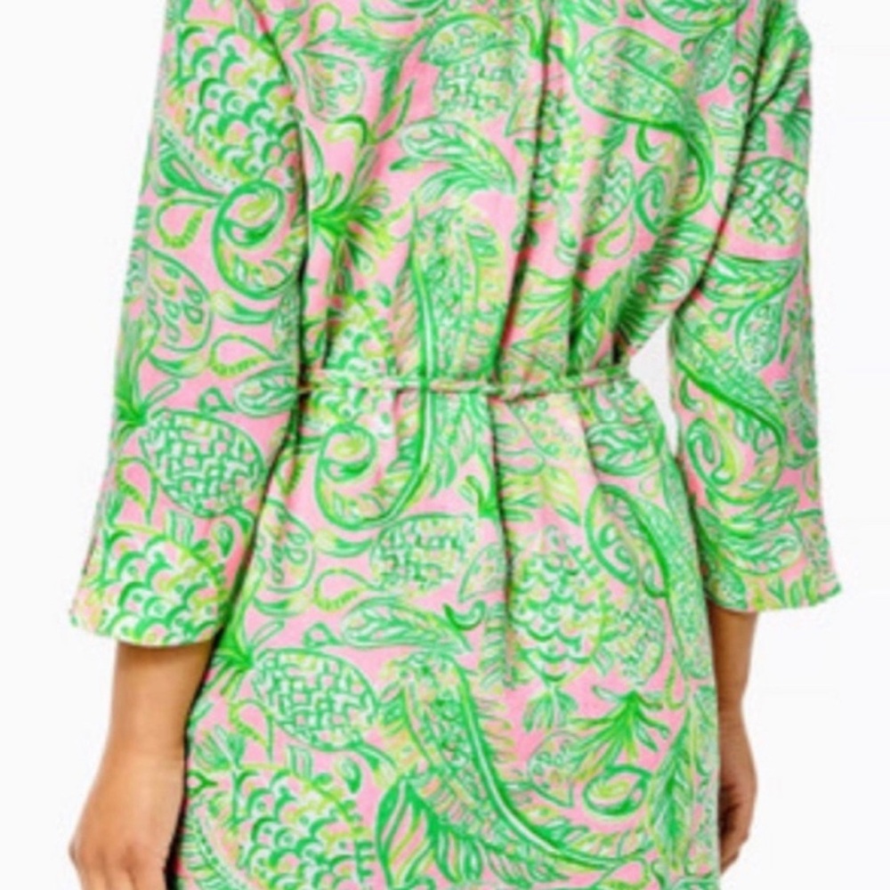 Lily Pulitzer Pink and Green Pilar Tunic Dress Size Small - Picture 4 of 7